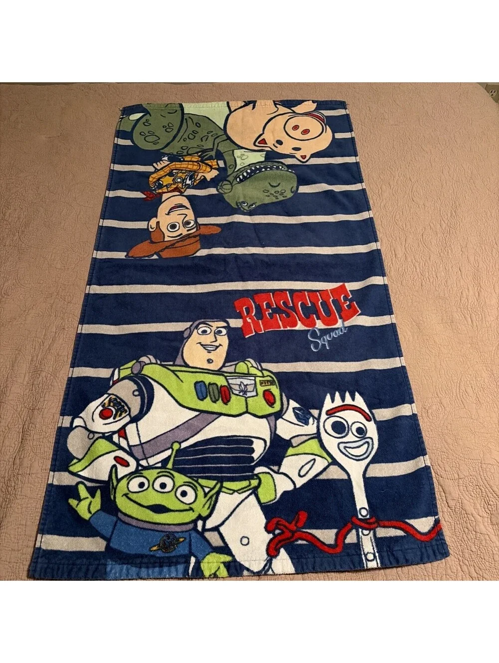 TOY STORY 4 Woody Buzz Lightyear Forky Bath Beach Towel